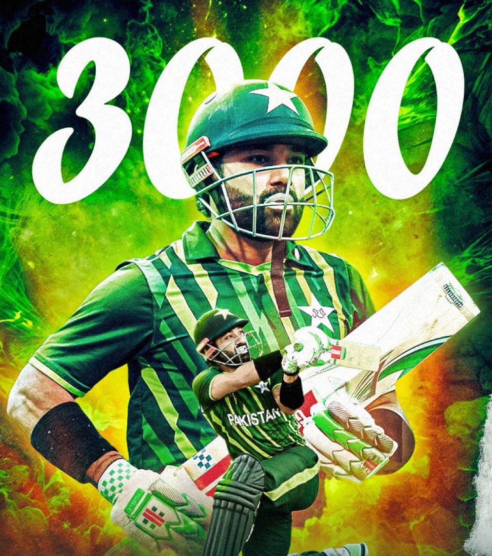 Fastest batters to 3000 T20I runs (innings): 79 – Muhammad Rizwan 🇵🇰 81 – Babar Azam 🇵🇰 81 – Virat Kohli 🇮🇳 98 – Aaron Finch 🇦🇺 101 – Martin Guptill 🇳🇿 #MuhammadRizwan #PAKvNZ #PAKvsNZ