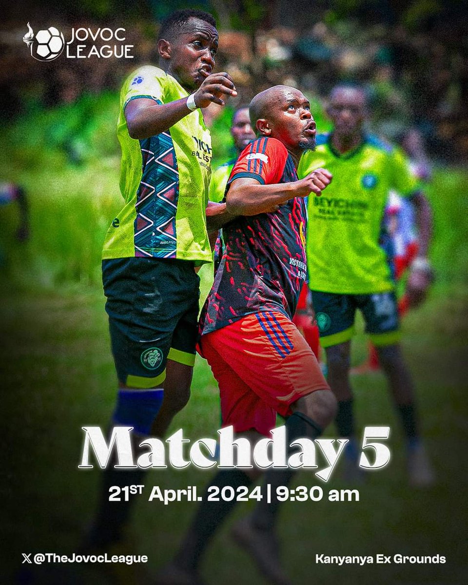 Derby of the Derbies kesho.

Which Derby are you looking forward to tomorrow at Kanyanya? #JLSeasonIV #MatchDay5 

Me:  @AbabomboFc Vs @legends_2003 💪🏾