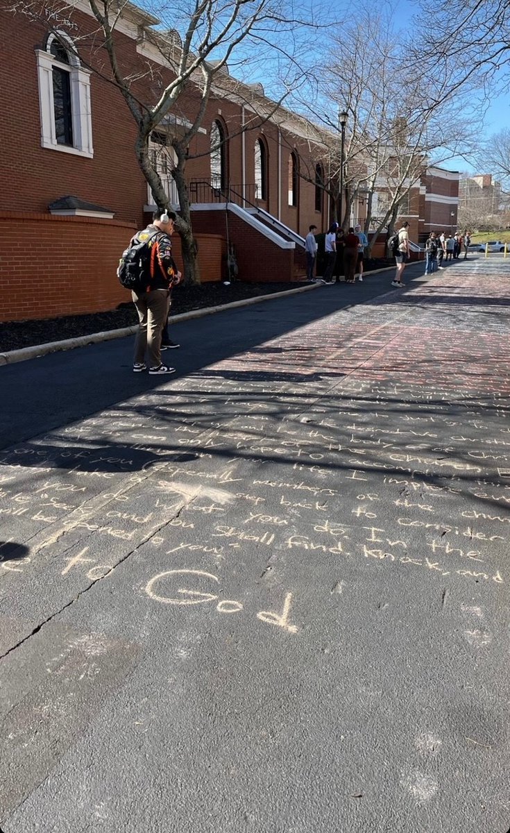 The University of North Georgia BCM shared the love of Christ after students responded to sidewalk chalk in February. Messages like “Why I Don’t Go to Church” sparked the BCM leaders to answer questions, listen, and care for the students on campus.