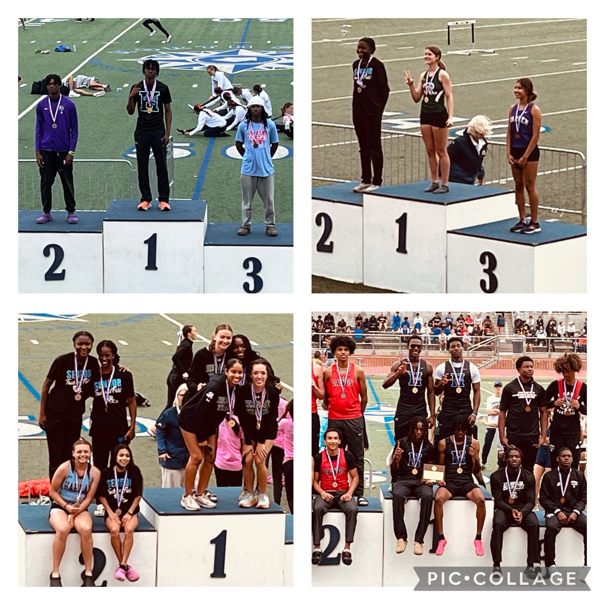 Record breaking day for @HarlanHawks_BTR and @HarlanHawk_GTR as @NISDHarlan will be sending 12 athletes to participate in 7 events at the UIL State Track Meet!!! #HawkYeah #StateBound