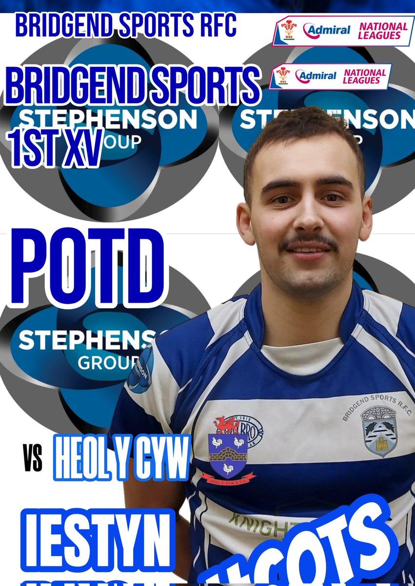 🏅Stephenson Group 1st XV Player of the Day🏅 Vs Heol Y Cyw Iestyn Rees 🔵⚪️ #COTS