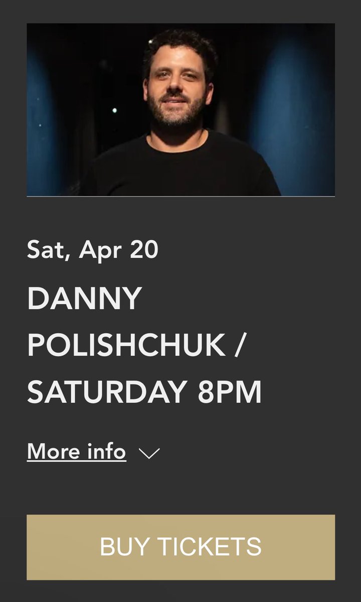 Last show in Hamilton tonight at 8pm still some tickets available. Dannycomedy.com