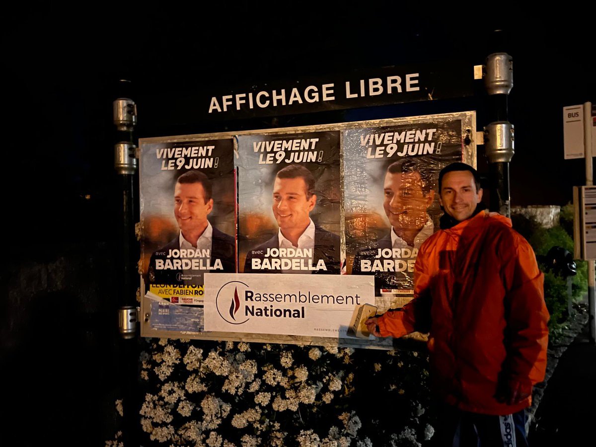 Boitage à Magnanville (#Circo7808), à Bazainville (#Circo7809), affichage dans une douzaine de communes de la #Circo7810 ainsi qu’à #Mantes #Limay #Porcheville ! 

#VivementLe9Juin avec @J_Bardella !