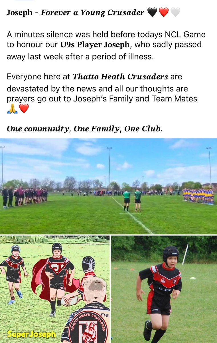 💔 Joseph - Forever a young Crusader 🖤❤️🤍