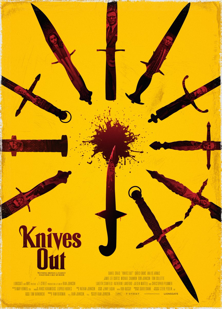 My new alternative Knives Out movie poster! 🗡️

#KnivesOut #movieposter