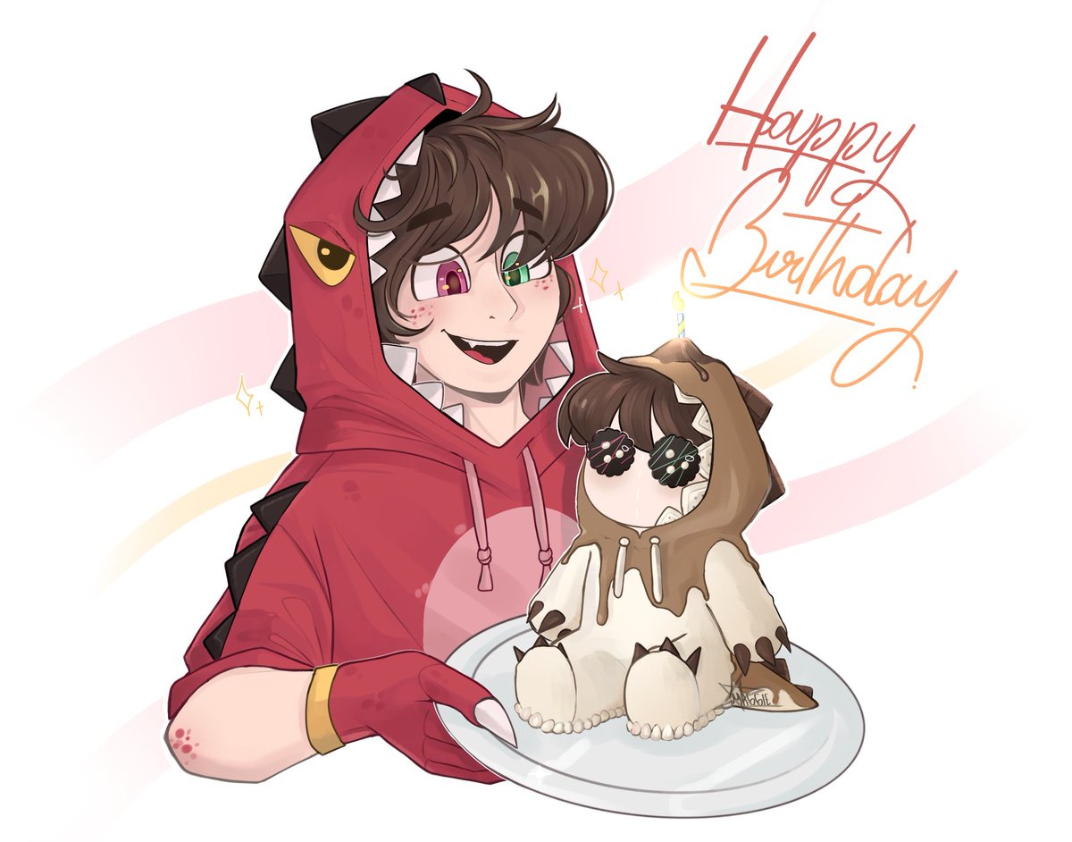 magyy_art's tweet photo. FELIZ CUMPLEAÑOS RAPTORO!! ♥️♥️
@Raptorgamer_ #CoMPaS #MiniRaptor #MiminiRaptor https://t.co/O6pmLFLUZR
