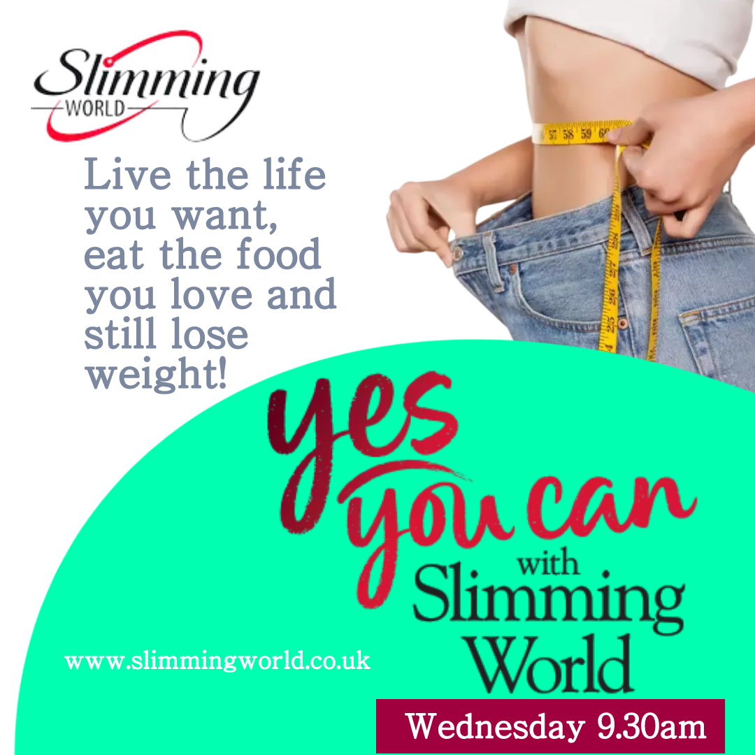 Get the body you want with Slimming World. With their plan you can eat delicious food and still lose weight. Sound good? Come along to The Place on Wednesday at 9.30am. For info contact Vicky on 07969 782893
#theplace #slimmingworld #dietplan #diet #healtyheating #dieting