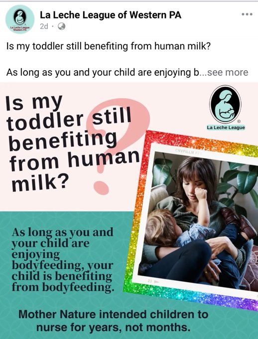 'BODYFEEDING'

We can always count on La Leche League to make one of the most beautiful connections there is between a mother and child sound like the title to a zombie apocalypse movie.🤢