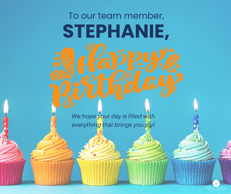🥳 Cheers to Stephanie on her special day! 🎈 Your hard work and positive energy are what make our team shine. Enjoy your day to the fullest! 🍰 #BirthdayCelebration