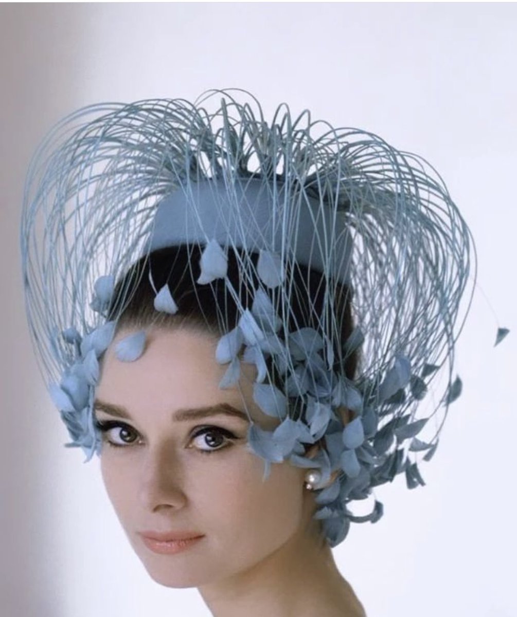 Have you ever seen this? Givenchy blue hat, 1962. I haven’t! Photo by Howell Conant.