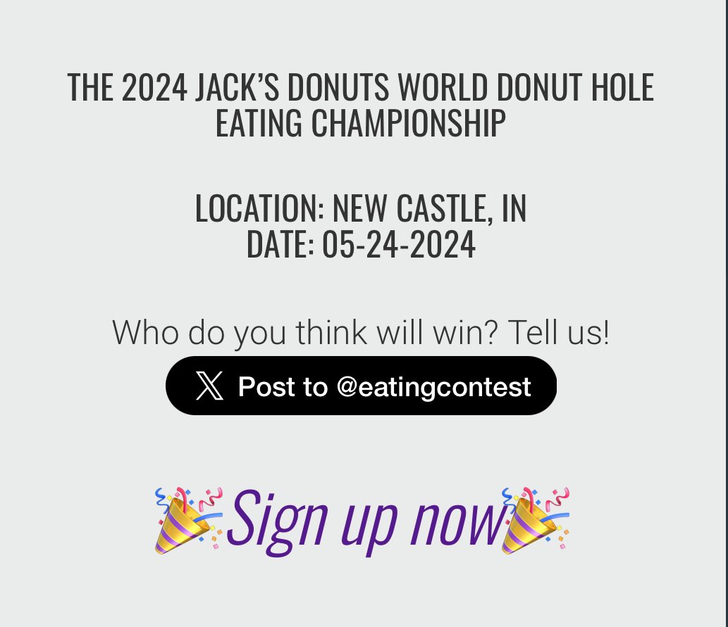 Major League Eating tweet media