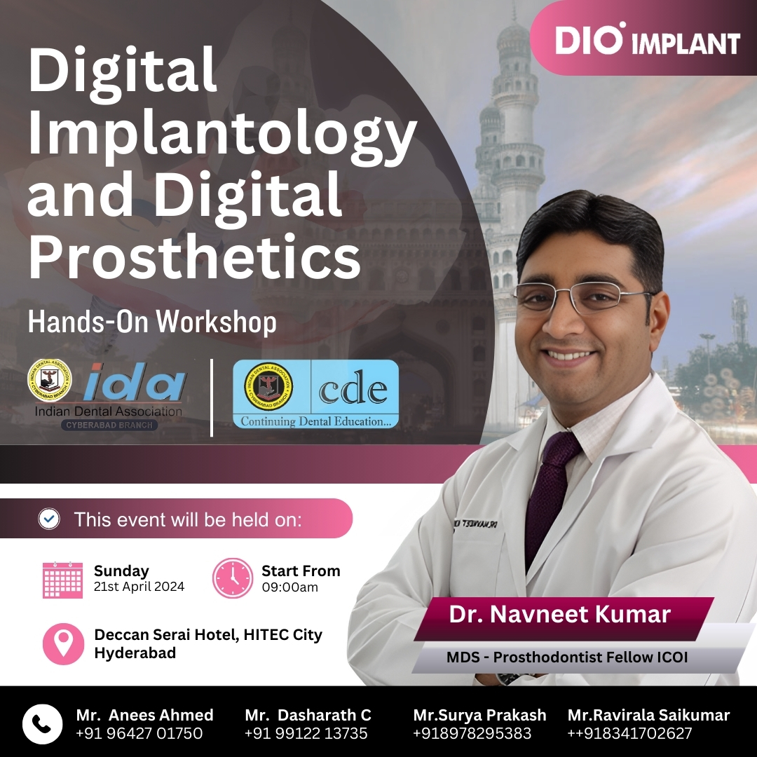 Calling all dental professionals! Are you ready to revolutionize your practice with the latest advancements in digital dentistry? 🦷💻

🚀 Introducing our upcoming course on Digital Implantology and Digital Prosthetics! 🚀

#DigitalDentistry #Implantology #Prosthetics