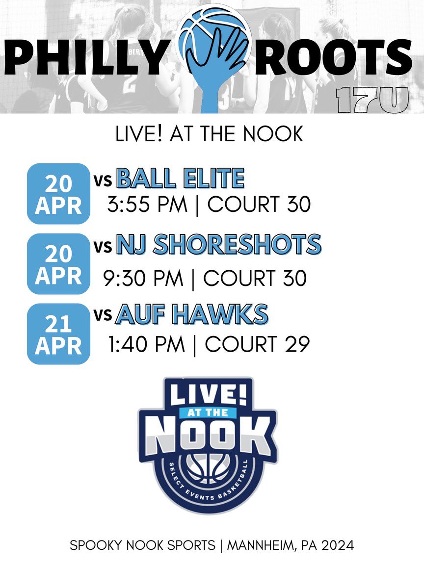 Schedule for the weekend with my <a href="/thephillyroots/">Philly Roots Basketball</a> team!! Super excited!!!