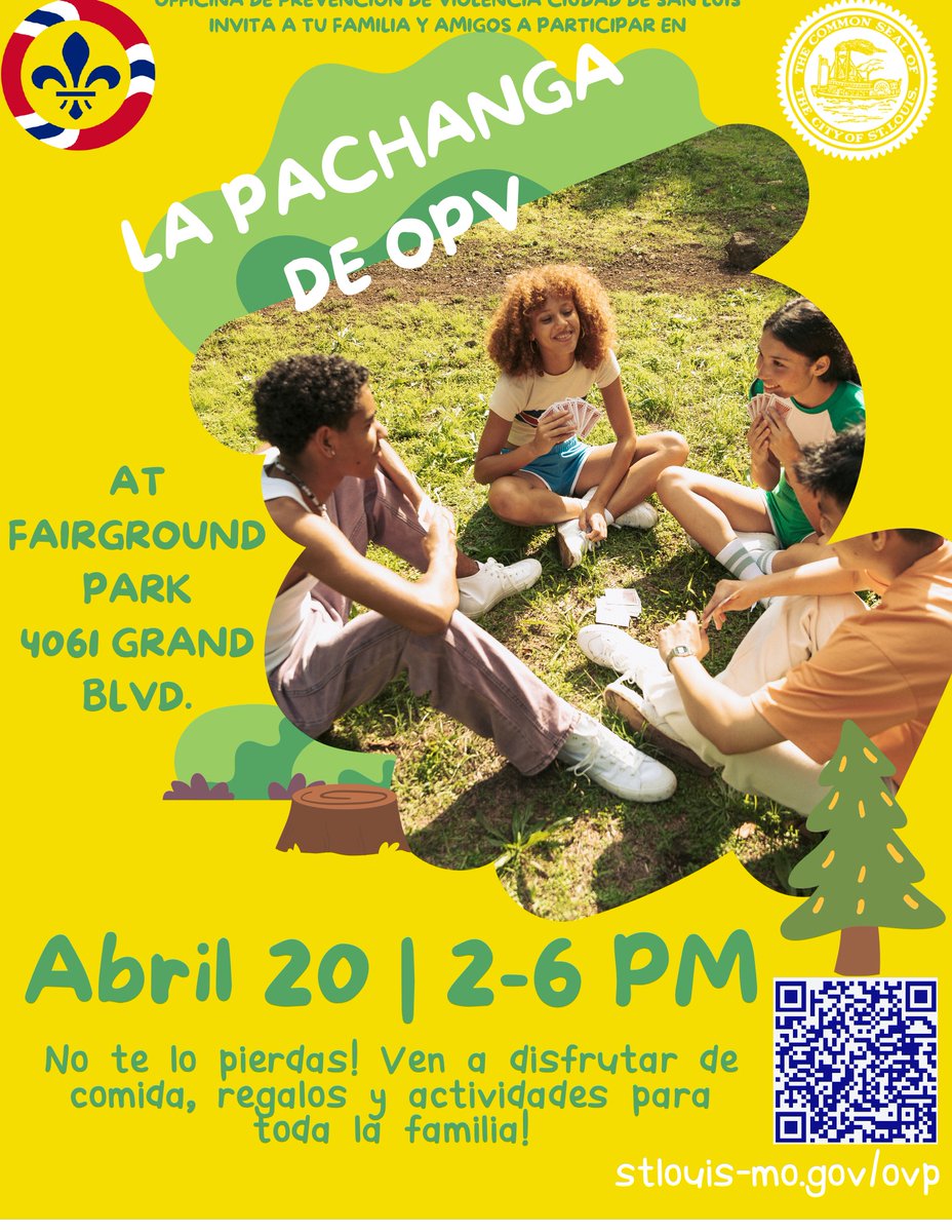 The Office of Violence Prevention is in Fairground Park today from 2pm to 6pm. We will be located near the Grand &amp; Kossuth side of the park. Come out and support  the O'Fallon, College Hill, and Fairground Neighborhoods. 

#ovpkickback #stlovp #cvi #violenceprevention #3stepsback