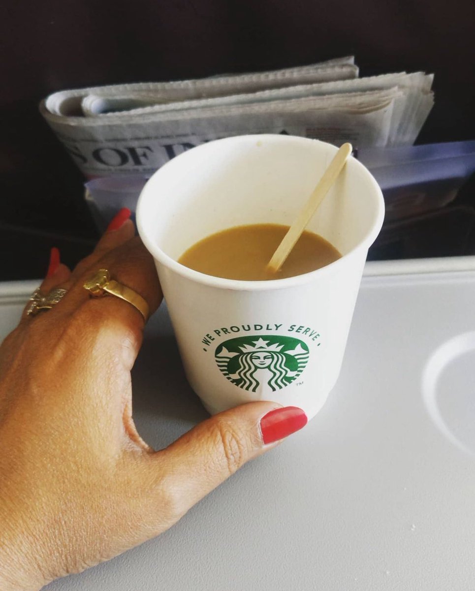 “BE STRONG” I whisper to my coffee!!! @Starbucks #CoffeeTime #CoffeeLover @airvistara #travelphotography