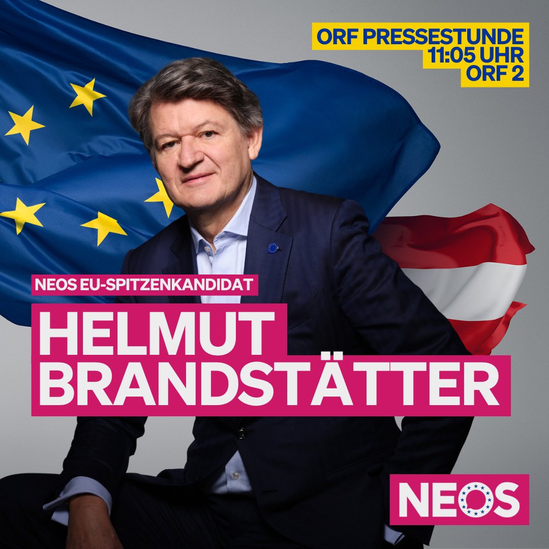 Nach der Mitgliederversammlung ist vor der Pressestunde: Morgen, 11.05 Uhr, ORF2. Mit @HBrandstaetter und ganz, ganz viel Europa-Liebe! 🇪🇺