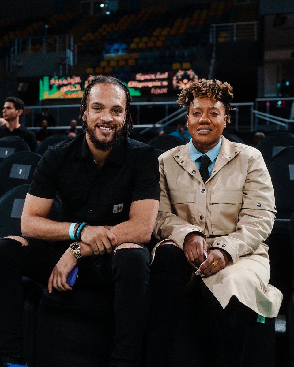 👑 BAL Season 2 Champ’ &amp; MVP  <a href="/M1keD1xonJR/">Michael Dixon Jr</a>✨ is in the house to watch today’s games in Cairo 🇪🇬! 🔥 #BAL4