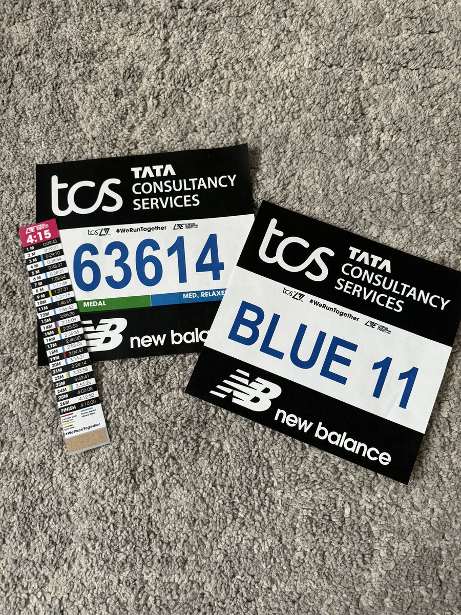 Looking forward to being part of the official <a href="/LondonMarathon/">TCS London Marathon</a> pace team again tomorrow. I’ll be leading home the sub 4hr15 crew from the blue start wave 11. It will be my 50th marathon and 20th as an official pacer. Good luck to everyone else running and huge team of volunteers.