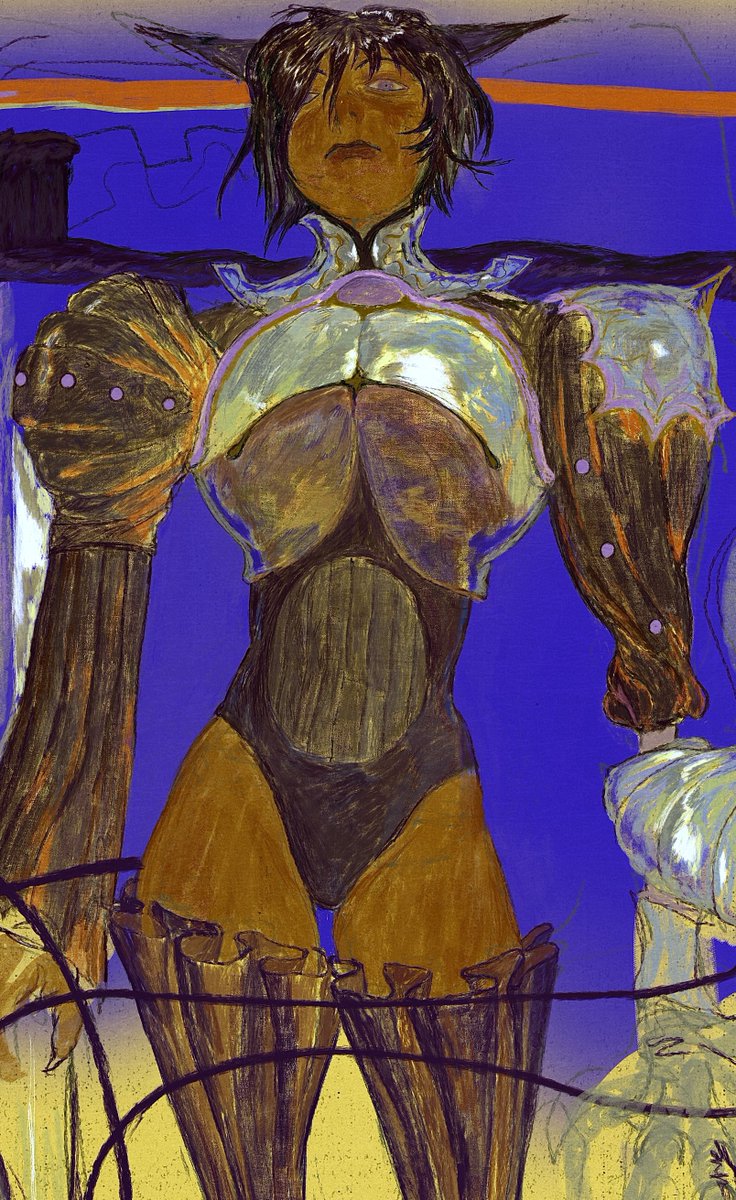 9liccc0's tweet image. Fragment of the commission😇