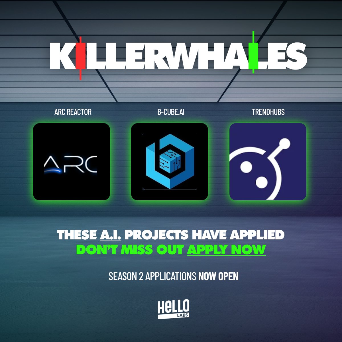 AI has become a hot narrative in web3 Here are a few projects that applied for season 2 of @KillerWhalesTV that are bridging the gap between AI and crypto 🔶@ARCreactorAI 🔶@Bcubeai 🔶@TrendHubsAI Which AI projects should also apply? Tag them below! 👇