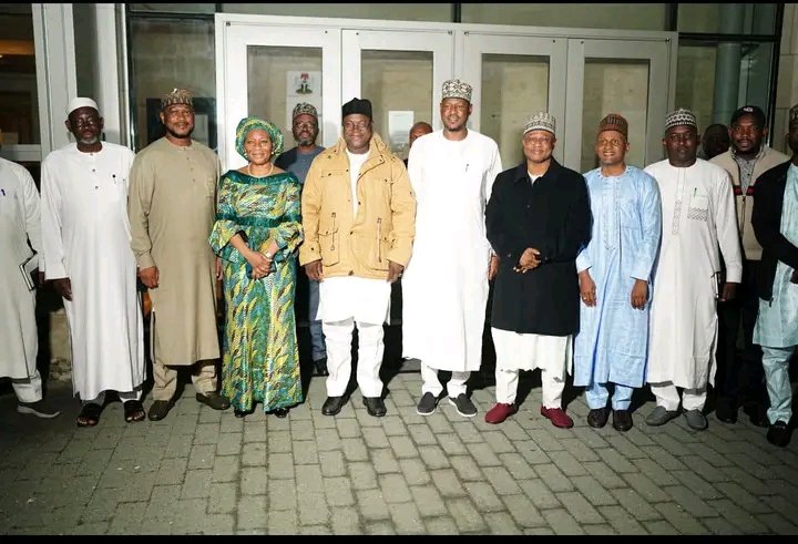 Katsina State Governor, along with nine other governors, visited the Nigerian Embassy in Washington, United States to strengthen partnerships across key sectors.