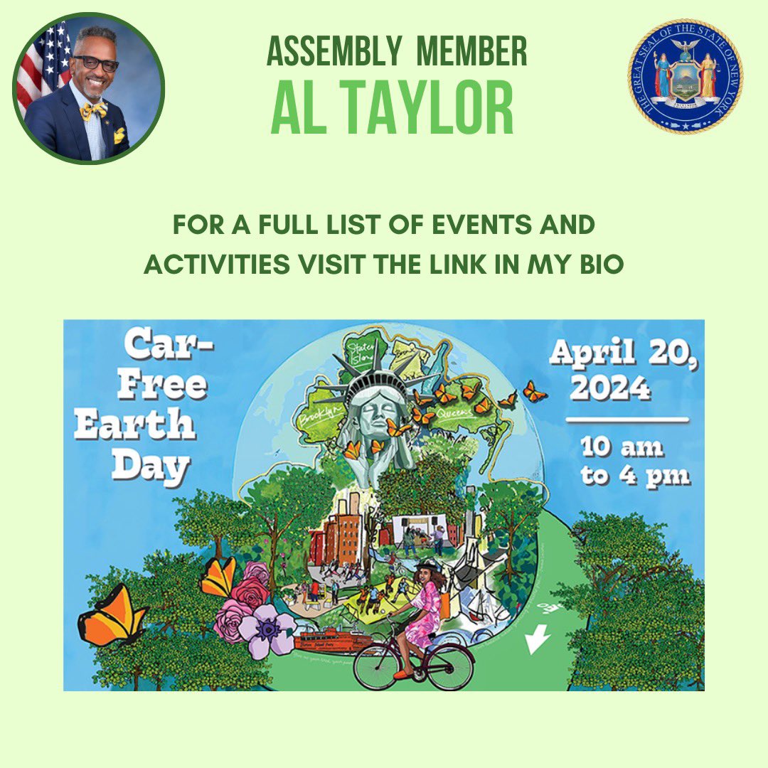 Happy Earth Day! 🌍 Step Outside and enjoy this great weather through with city-wide festivities, including car-free streets until 4pm, free 30 minute Citi bike rides and more! More information can be found in the link in my bio. Let’s honor our planet together!