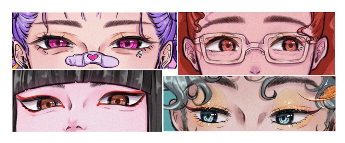 uiraw_art's tweet image. また絵を描き始めようと思うので一旦最近の目を載せておきます。
よければ目だけでも見てってください。