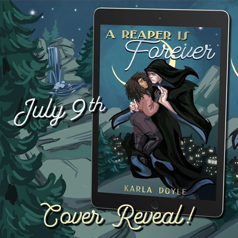 Cover reveal day! I'm in love with this beautiful custom illustration by @PhantomDameSFW ! 😍 𝘼 𝙍𝙀𝘼𝙋𝙀𝙍 𝙄𝙎 𝙁𝙊𝙍𝙀𝙑𝙀𝙍 hits Kindles on July 9th. Pre-order: mybook.to/ReaperForever