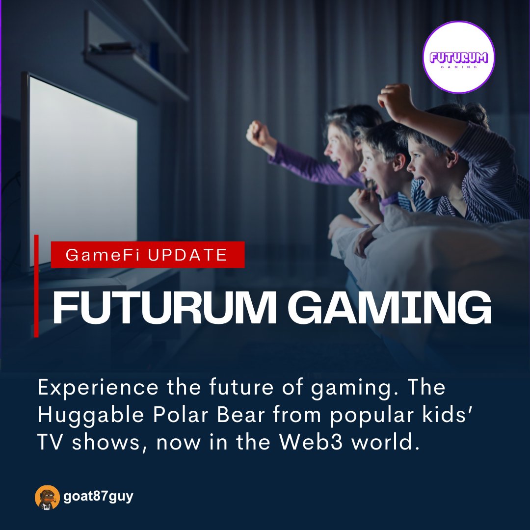 Step into the Future with @futurum_gaming: Dive into an Epic Adventure with the Beloved Huggable Polar Bear from Kids’ TV, Now in the Thrilling Web3 Universe!

#FuturumGaming #Web3Adventure #HuggablePolarBear #GamingFuture #KidsTV #Web3Gaming  #ViralGaming #Web3World 🎮🌐