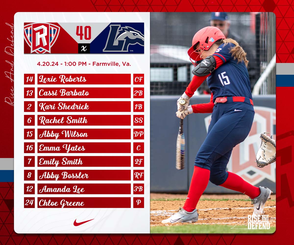 RadfordSoftball's tweet photo. Saturday's opener coming up!

📺 https://t.co/goT5Zkc0ml
📊 https://t.co/2cYdtzdi9I

#RiseAndDefend https://t.co/dGIpeeZyfn