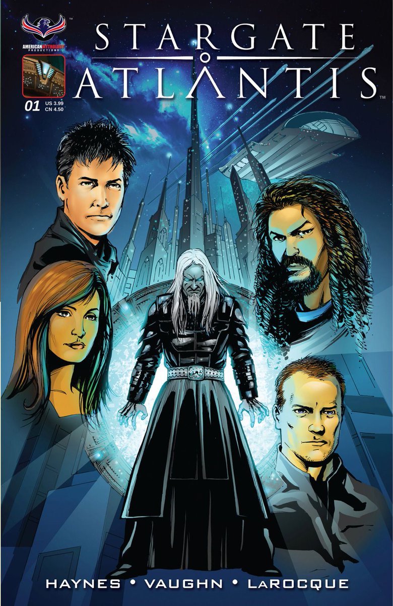 Ecco una delle cover del fumetto di #stargateatlantis con tutti i protagonisti...