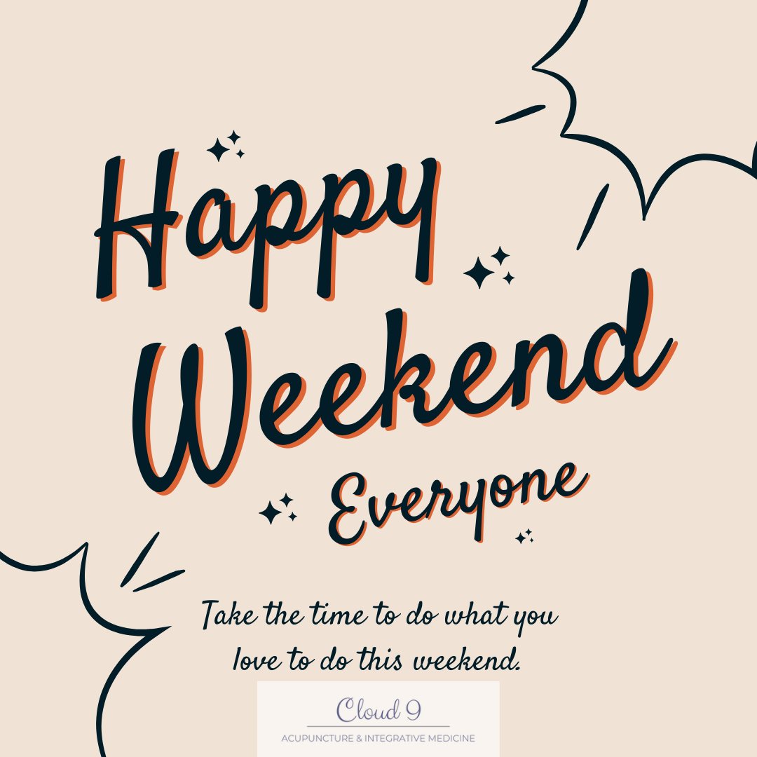 Wishing all of you a joyful weekend ahead! May your days off be filled with everything that makes you smile. 😊 #HappyWeekend #RelaxAndEnjoy #WeekendVibes #acupuncture #vitality #selfcare #wellness #wellbeing #healthjourney