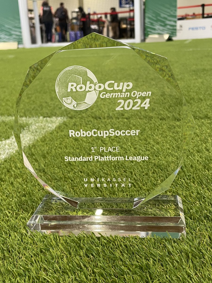 After a great semifinal against the Nao Devils and an intense final against HTWK Robots, we won the RoboCup German Open 2024! #RoboCup #rcgo2024