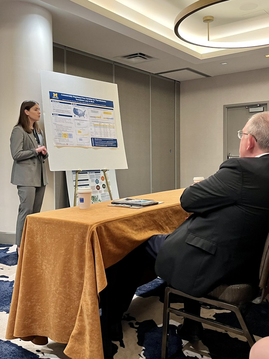 susieQP8's tweet photo. What an incredible presentation about price transparency for #thyroid surgery by 🌟@katybethjens🌟

You make me and @ncspMICHIGAN @UMichCHOPFellow @WiscSurgery @AndrewMIbrahim @HJUnderwoodMD so proud! 

#AAES2024 👏🏼👏🏼👏🏼👏🏼👏🏼 https://t.co/e1YbzqNh4G