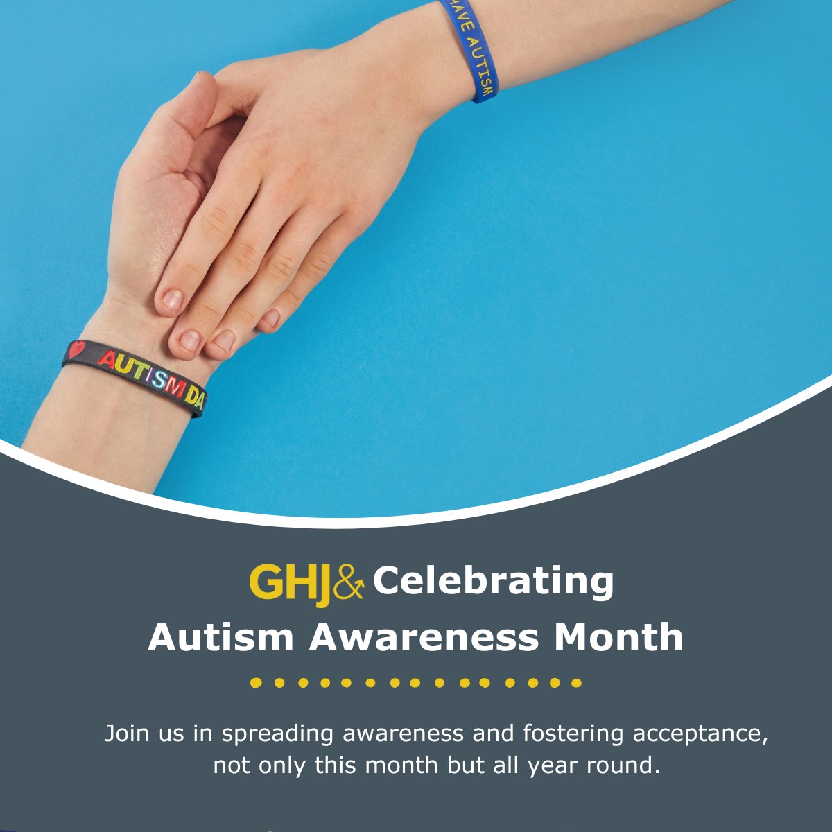 This #AutismAwarenessMonth, #TeamGHJ is celebrating inclusion and accessibility for all employees. Join us in spreading awareness and fostering acceptance, not only this month but all year round. #BeMore