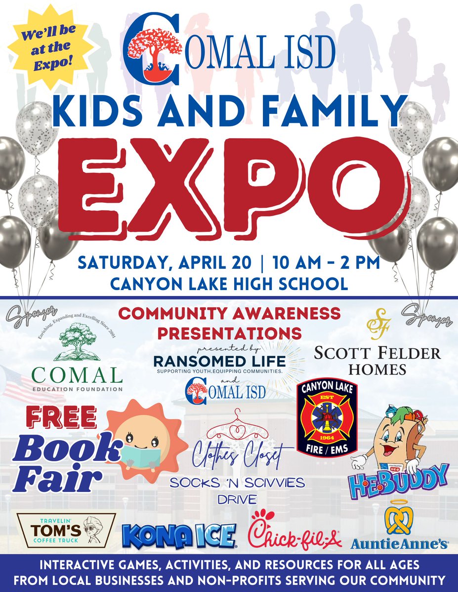 Our team is at the 2024 Comal ISD Council of PTA's Kids and Family Expo... join us at Canyon Lake High School 8555 Farm to Market 32, Fischer, TX 78623. #code4bots #comalisd #cisdcommunityeducation