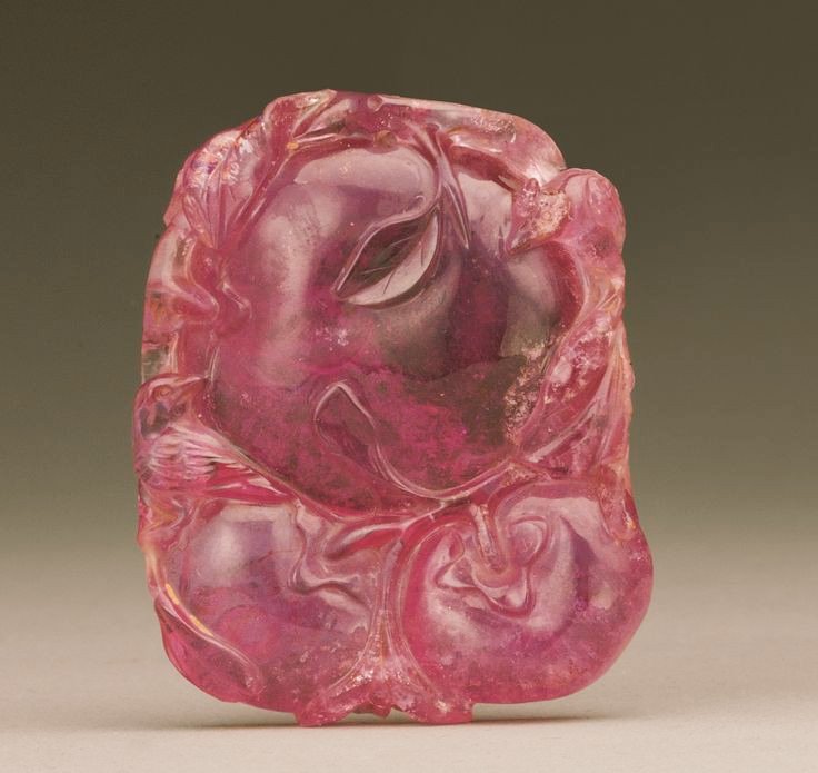 Tourmaline carving of persimmons / Republican period/ chinese #carving #art