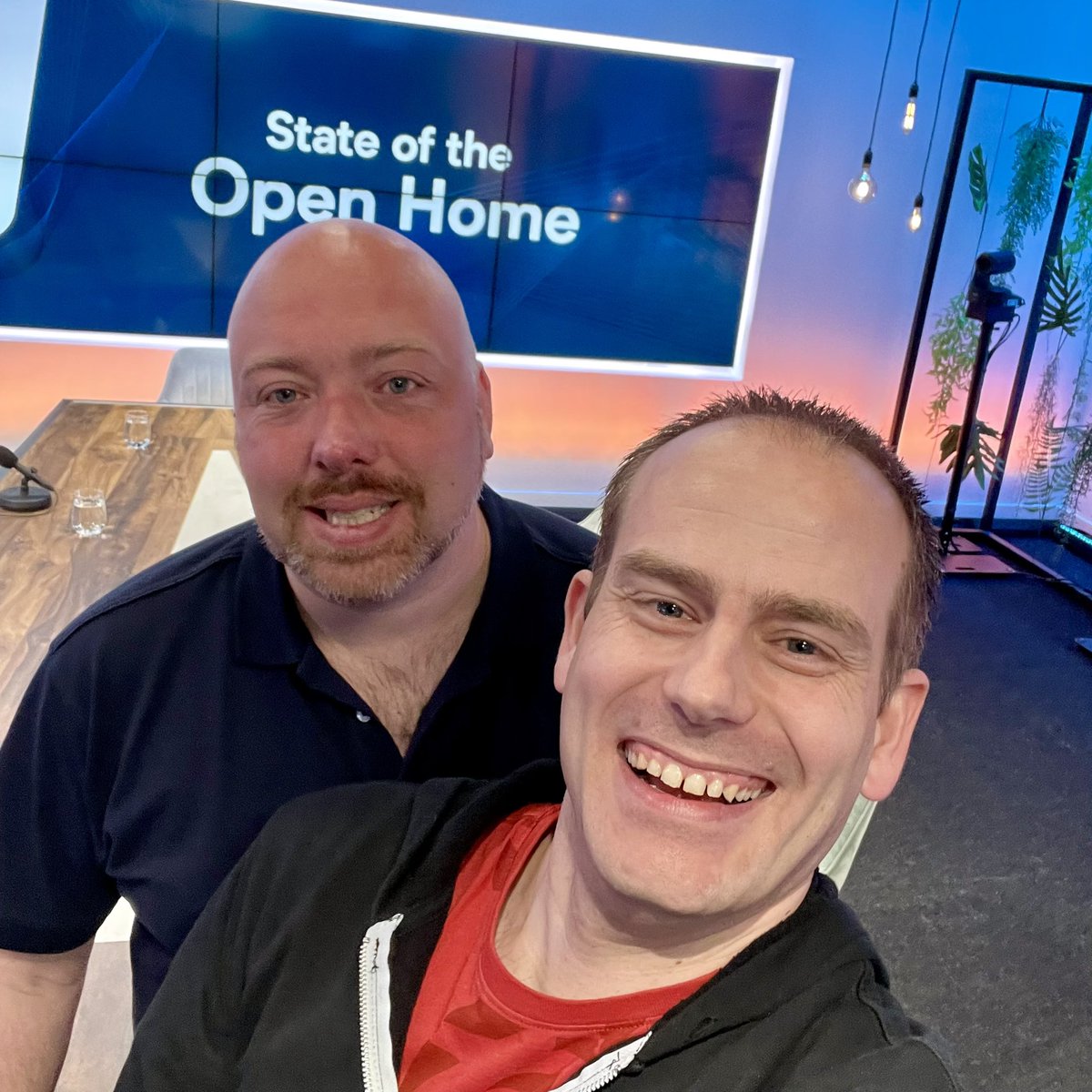 Just finished the last rehearsal! Tonight I will be co-hosting the event with @balloob! Don’t miss the State of the Open Home tonight! Some big ass huge announcements are inbound!!! #HomeAssistant #OpenHome