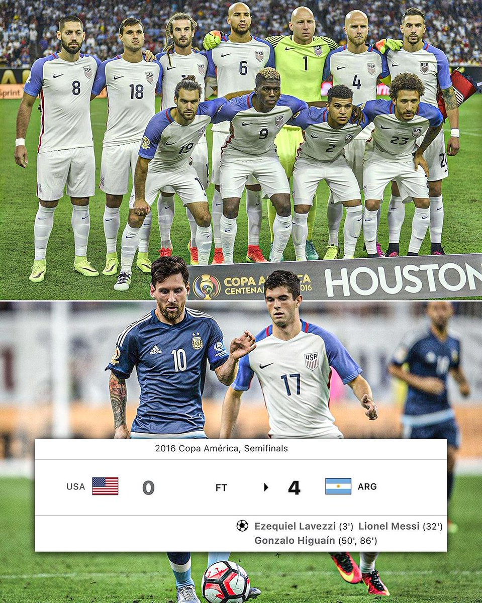 The last time the USMNT played in Copa America was in 2016, coached by Jürgen Klinsmann, when they reached the semifinals but ultimately lost to Argentina. Christian Pulisic came off the bench in that match for Chris Wondolowski. Time flies 🥲