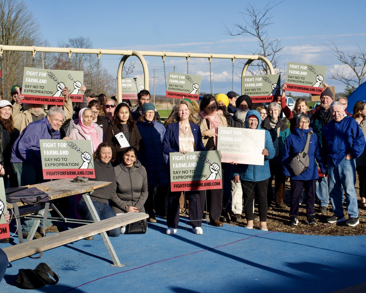 In Wilmot, Ontario, farmers are being told that they have to sell their land to the government or it will be confiscated.  We held a town hall to get to the bottom of this with nearly 500 in attendance.   #ONpoli