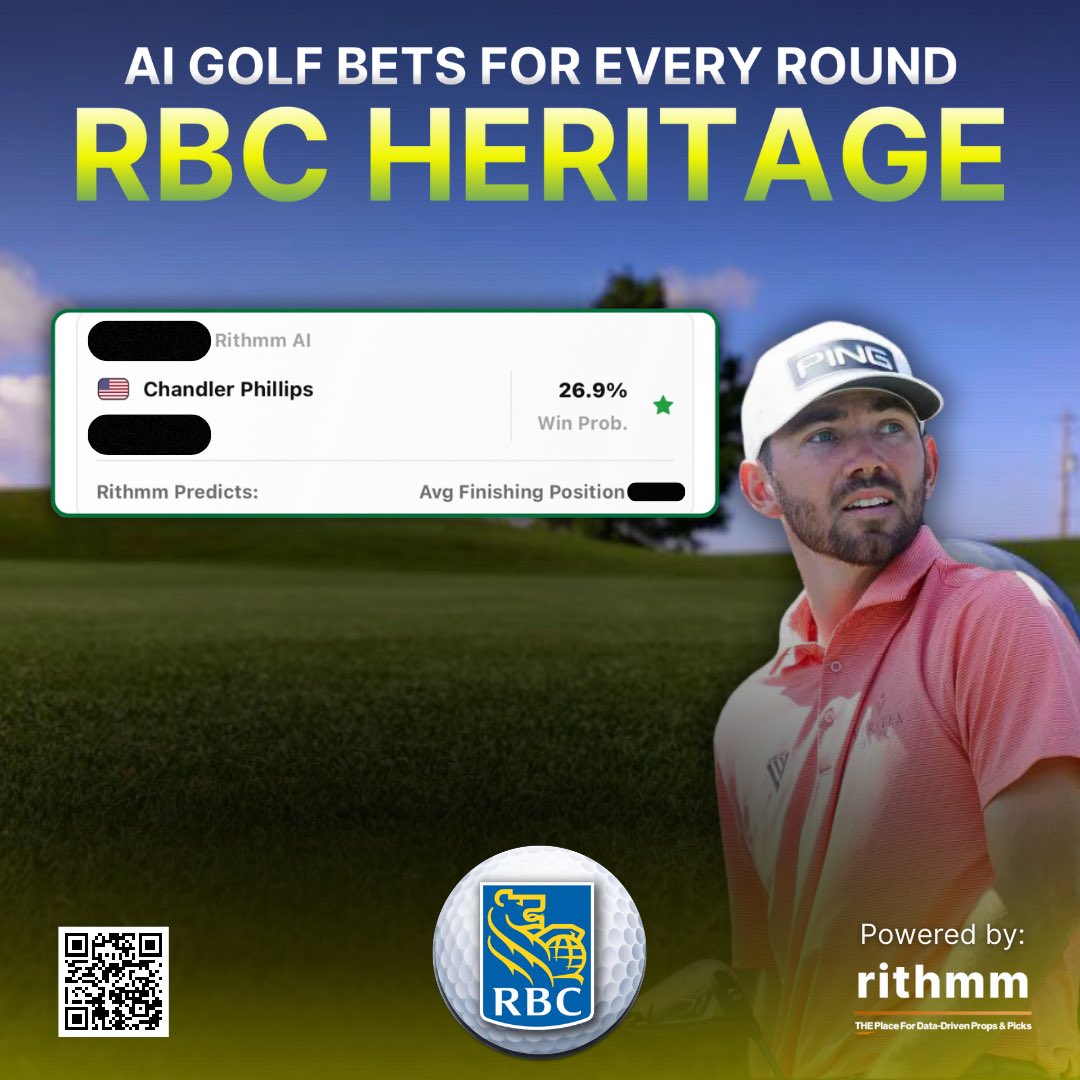 Rithmm’s best golf picks for today 4/20:

Chandler Phillips

Golf⛳️ : rithmm.com/sports-betting…

#pgatour #golf #pga #golflife #golfing #golfer #golfswing #golfstagram #golfcourse #instagolf #golfaddict #golfers