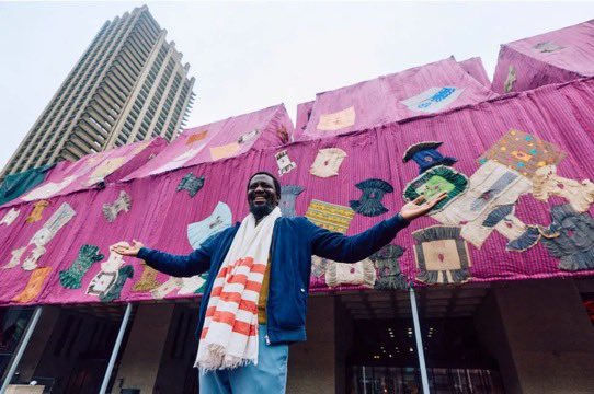 The artist giving a London landmark a Ghanaian makeover.   bbc.in/3W1knk6