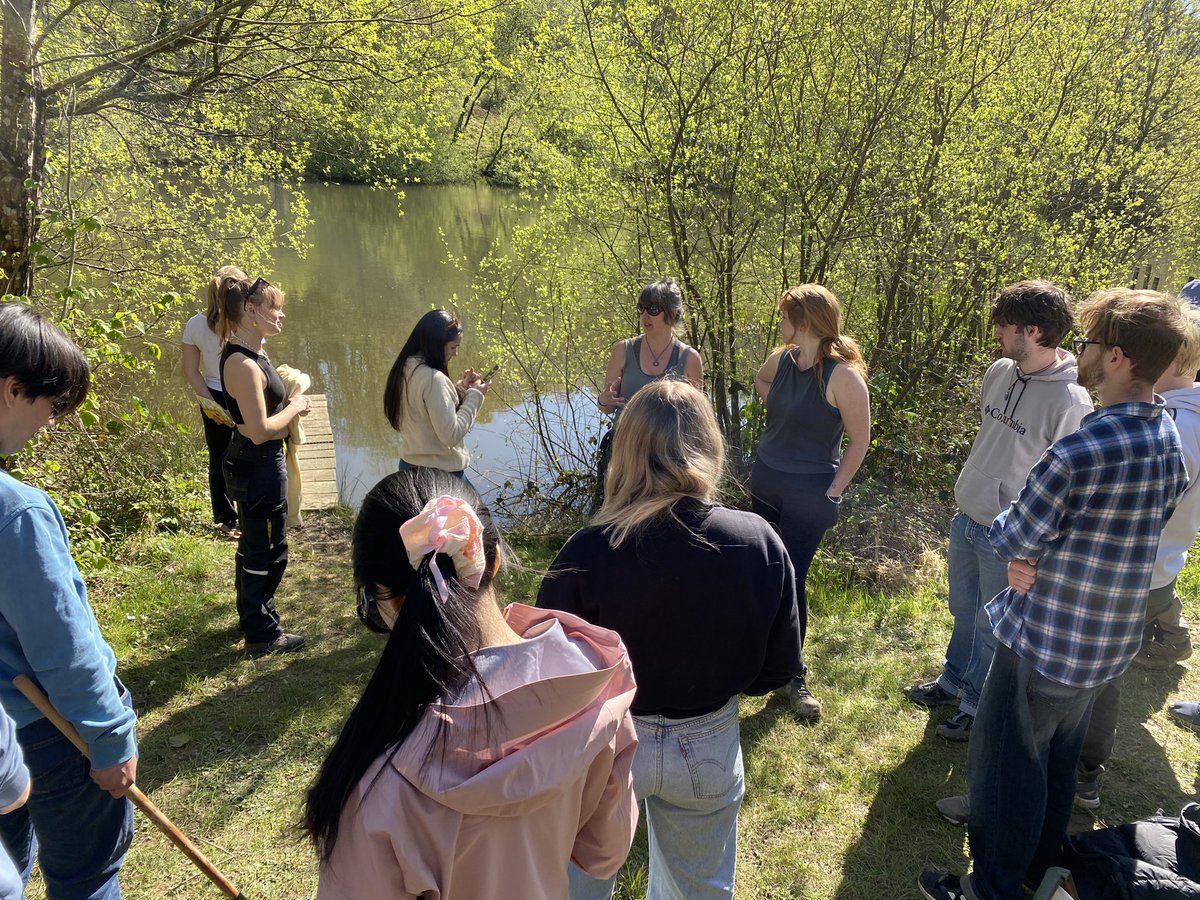 What a wonderful day @embercombe thank you to all the team for welcoming us, sharing your knowledge and beautiful space. This afternoon was filled with pond dipping and fire building. Great to spend time in nature! @cabotinstitute