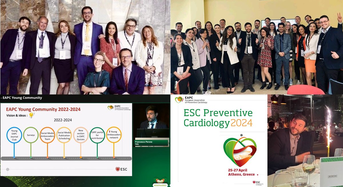 #ESCPrev2024 is coming in 4 days!
Our annual EAPC congress is a unique moment to discover the very latest science in preventive cardiology and hear inspiring speaker, but also experience moments of fun in this big family (my birthday last year)!
We are waiting for you in Athens!