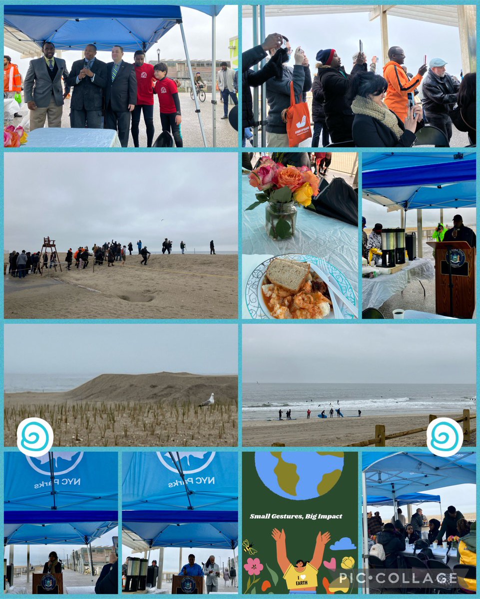 auntytem's tweet photo. @JSandersNYC Happy #EarthDay from the #Rockaways! 

Thank you @JSandersNYC &amp; team &amp; friends for a lovely breakfast and community engagement! #Rockaway #Queens #NYC https://t.co/eVktQHPGGb