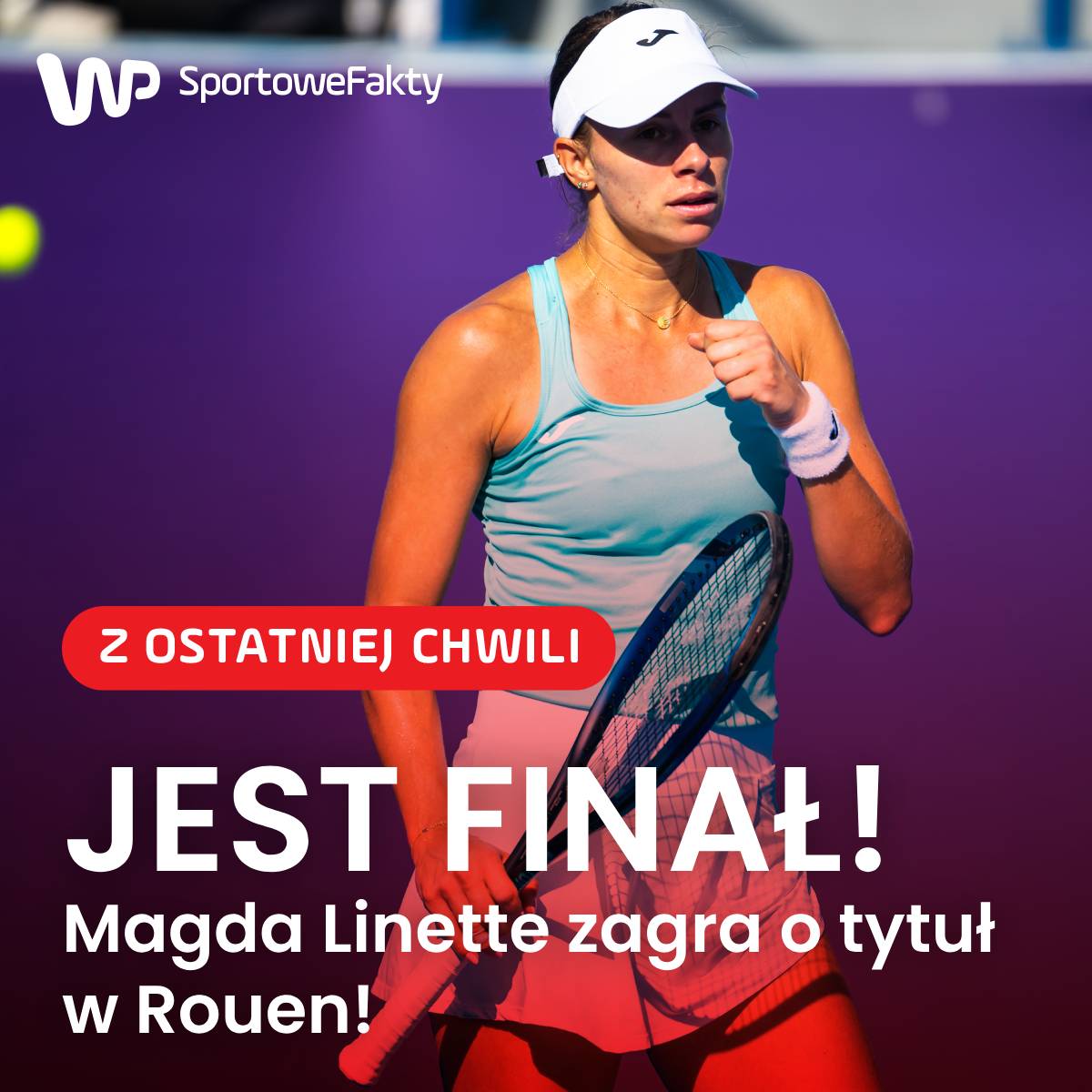 TAAAAAAAAK ‼😍😍😍 Magda Linette wygrała 6:1, 4:6, 6:2 z Anheliną Kalininą i awansowała do FINAŁU turnieju WTA we francuskim Rouen 🇫🇷💥 Polka nie była faworytką tego meczu, ale zagrała REWELACYJNIE 😍🔥🇵🇱