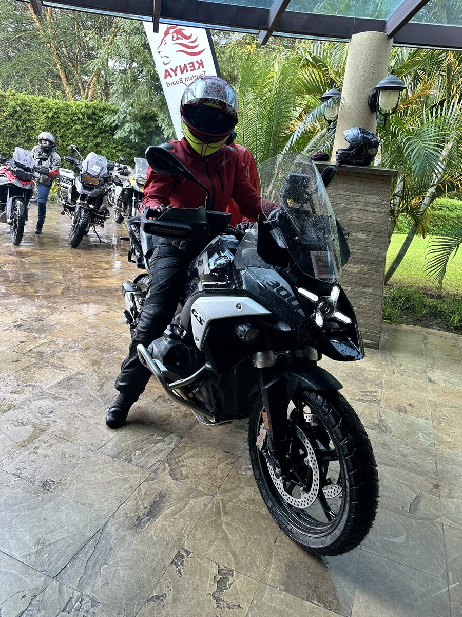 I was among the few who got the privilege to ride this beautiful baby today and I’m going to the mountains to pray for money. #R1300GS_Ke #SpiritofGS #MakeLifeARide #TembeaKenya