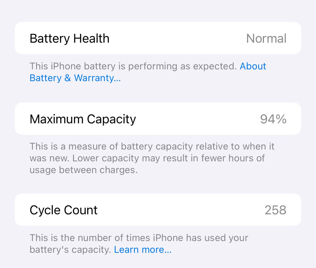 What is happening with battery health on iPhone 15 Pro Max?