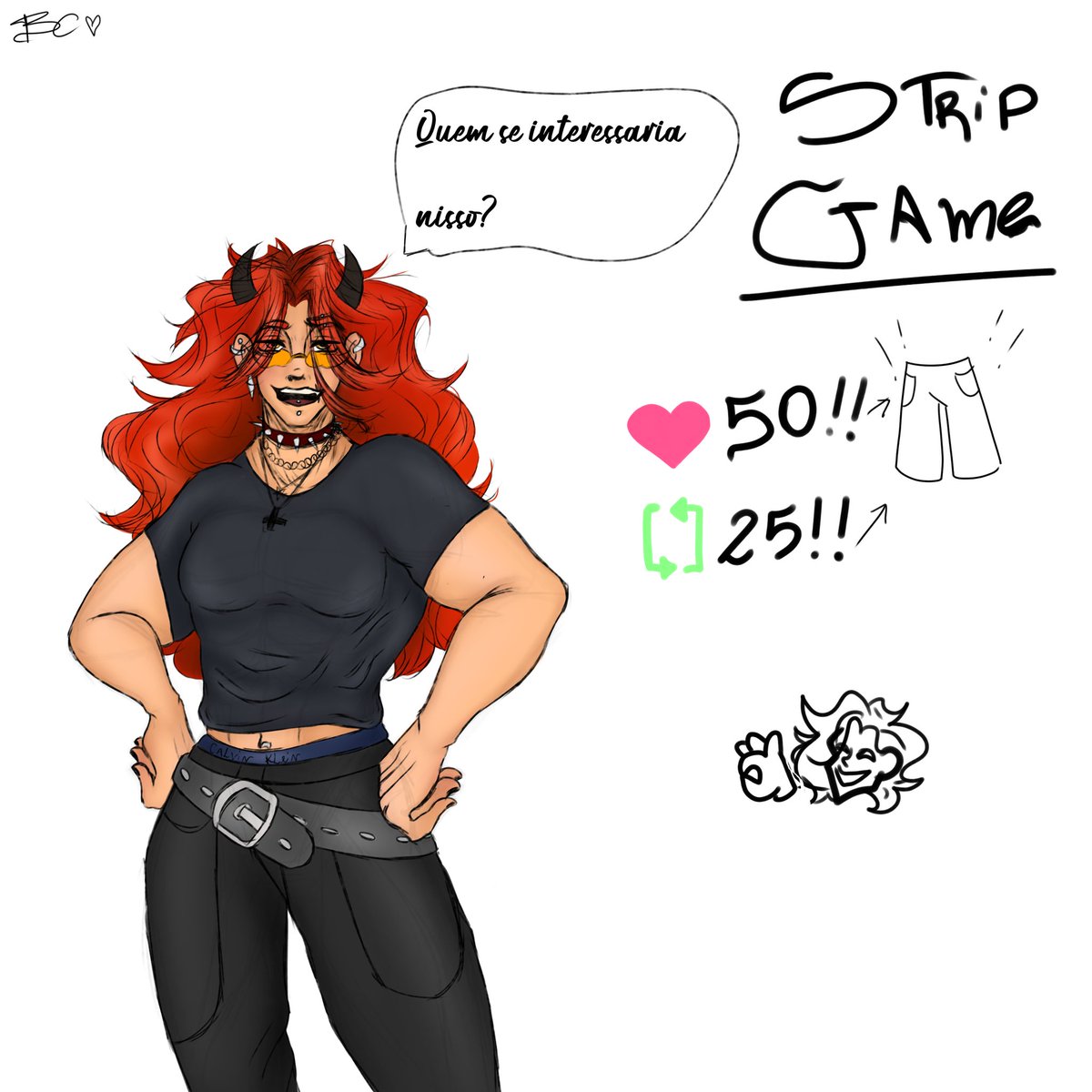 [STRIPGAME :D]

Fazendo um joguinho com esse pitel
Primeira etapa,50 curtidas e 25 Rt💖
(Se flopar eu finjo demencia)