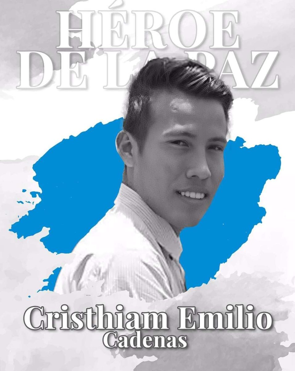 6 aniversario del tránsito a la inmortalidad del estudiante "Héroe de la Paz" Cristhiam Emilio Cadenas. Tenemos el compromiso de seguir luchando por la paz y por la restitución de derechos a la educación gratuita y de calidad. ❤️🖤✊

#SomosVictoriasVerdaderas
#LeonRevolucion